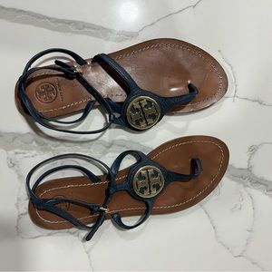 Tory Burch Sandals in Navy blue womens size 9